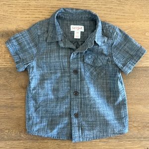 Cat and Jack Button Down Shirt for Baby Boy size 12M